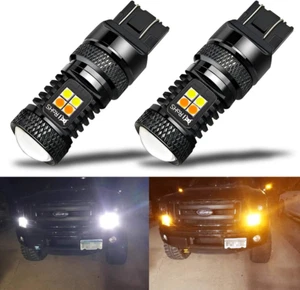 Extremely Bright 3030 Chipsets 7443 7444NA Switchback LED Bulbs with Projector f - Picture 1 of 6