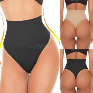 2024 AU Women High Waist Tummy Control Thong G Strings Butt Lifter Body Shaper - Picture 1 of 23
