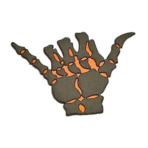 Shaka Hang Loose Lasercut Ranger Green embroidered Morale Tactical patch - Picture 1 of 2