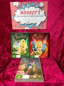 Tinker Bell, Lost Treasure & Great Family Rescue DVDs R4 - Foto 1 di 7