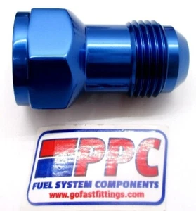 08 an female to 08 an male flare extension fitting show polish blue anodized alu - Picture 1 of 2