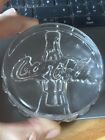 Paperweight, coca cola, (shaped like a bottle top), glass.