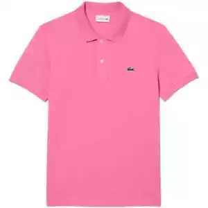 Polo Lacoste Uomo 2024 Classic Cotton L1212 Manica Corta Rosa Rosa Nuovo - Imagen 1 de 5