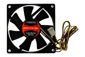 Evercool EC8015TH12BA 80x80x15MM 8015 3-Pin Very High Speed Fan - Picture 1 of 1