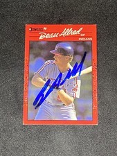 Beau Allred 1990 Donruss #691 Cleveland Indians Auto Autographed Signed RC Card