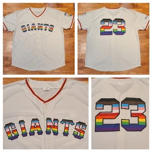 San Francisco Giants LGBTQ Pride SGA Replica Trikot Gr. XL weiß 2023 - Bild 1 von 7