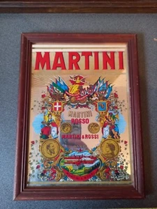VINTAGE BILD SPIEGEL MARTINI 22 cm x 32 cm CAFE BAR BISTRO - Bild 1 von 5