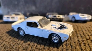 1/64 Johnny Lightning 1973 Pontiac Firebird Trans AM T/A WHITE Blue Bird 1999 - Picture 1 of 8