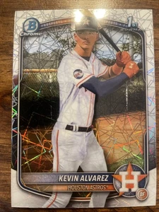 2025 Bowman Chrome Kevin Alvarez Velocity 1st Bowman Astros - Picture 1 of 2