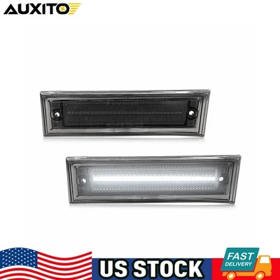 2x Luces de señalización delanteras laterales LED blancas humo para Chevrolet GMC Suburban 1981-1991 Foto 1 de 4