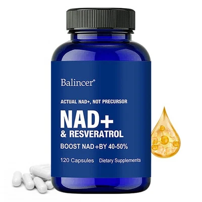 BALINCER NAD Kapseln Resveratrol bioaktive Formel Haut Anti-Aging Antioxidans Immun 120