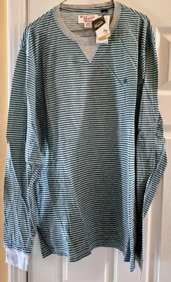 Camiseta Penguin Munsingwear Elegante Para Hombre Manga Larga XXL Nueva Con Etiquetas Rayas Foto 1 de 4