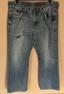 Pantalones de mezclilla apt 9 para hombre desgastados calce recto talla 36X27 Y2K - Imagen 1 de 4