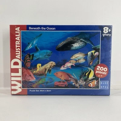 Blue Opal Wild Australia Jigsaw Puzzle Beneath the Ocean 200 Pc New & Sealed - image 1 of 4