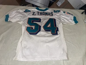 Authentic Zach Thomas Miami Dolphins Starter Trikot Herren 48 weiß sauber genäht Vintage - Bild 1 von 10