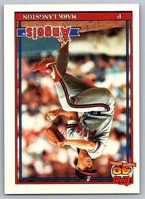 1991 Topps Mark Langston California Angels #755 - Image 1 of 2