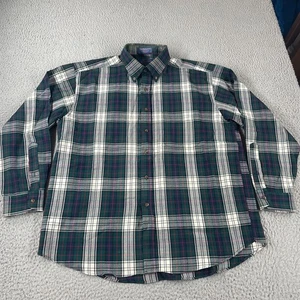Pendleton Sir Pendleton 100% Wolle Hemd mit Knopfleiste XL kariert USA Stoff Vintage * - Bild 1 von 13