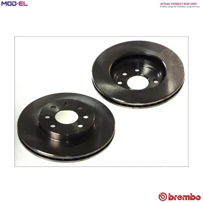 2x BRAKE DISC 08.A708.11 FOR HYUNDAI EMBERA/V SONATA SONICA AZERA NF GRANDEUR - Image 1 of 4