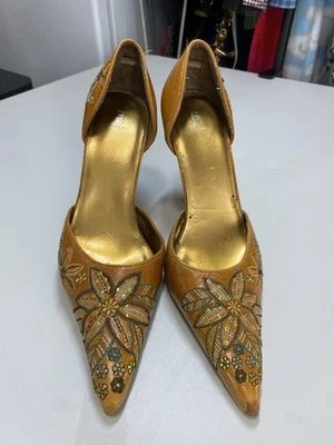 Zapatos de Tacón Alto Bakers 7.5B Fiesta Otoño Cuero Bloomcore Elegante Cóctel Gala Foto 1 de 4