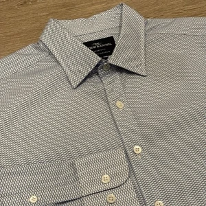 Rodd & Gunn Hemd Herren M Sports Fit Langarm Knopfleiste Abstrakt Supima Neu mit Etikett - Bild 1 von 12