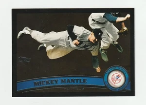2011 Topps Wal-Mart schwarz #7 Mickey Mantle Karte, New York Yankees - Bild 1 von 2