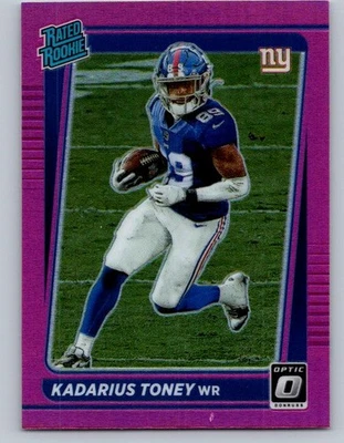 2021 Donruss #P-264 Kadarius Toney Optic Rated Rookie Preview Pink D - Image 1 of 2