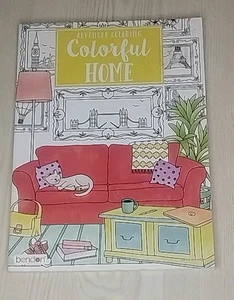 Colorful Home Adult Coloring Book  Bendon Interiors Design Art Therapy Relax - Picture 1 of 8