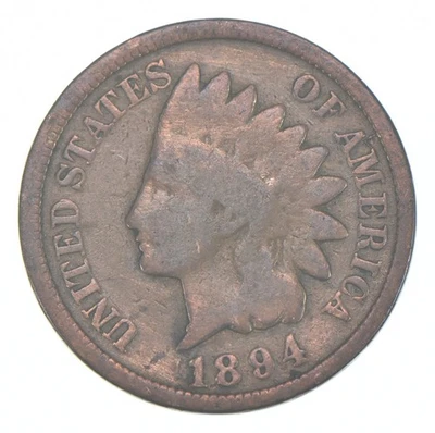 1894 Indian Head Cent AC Average Circ *9467 - Image 1 of 4