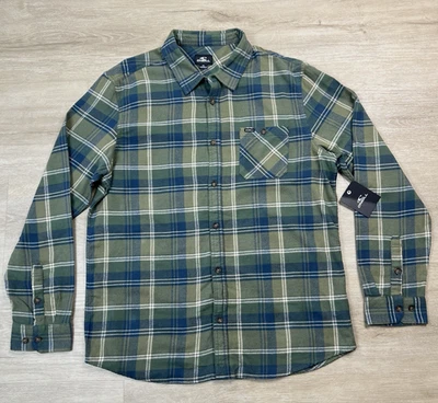 O'Neill Redmond Plaid Flannel Standard Fit Long Sleeve Size M - Image 1 of 4