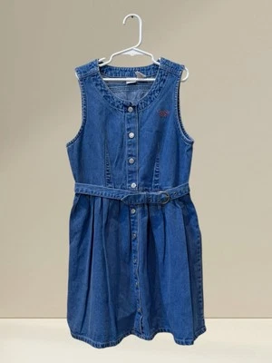 Vintage Cherokee Denim Belt Dress Little Girls Size Large (10/12) - Image 1 of 3