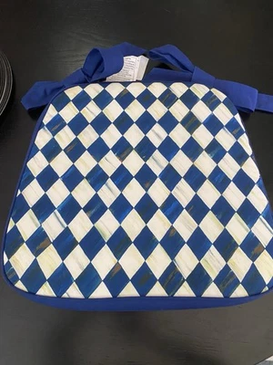 Cojín para silla arlequín a cuadros reales MacKenzie-Childs Foto 1 de 4