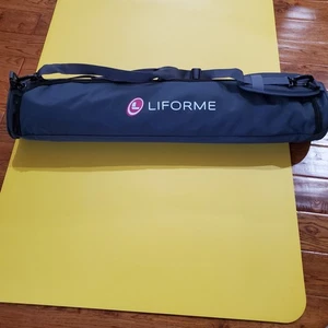 Liforme Roll Up Yellow Yoga Mat W/ Natural Rubber And Bag 73" x 27" x 1/8" NEW - Picture 1 of 6