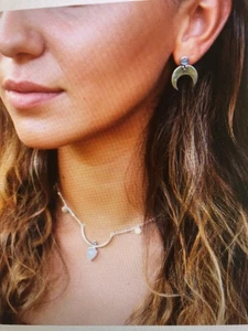 TONIMAY Sterling Silver 925 Moonstone Disc + Ball Pendant Necklace 🌻 Retired. - Picture 1 of 14