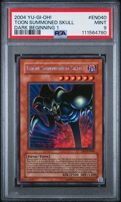 YUGIOH TCG TOON SUMMONED SKULL DB1-EN040 RARE PSA 9 Population Of 1 - Image 1 of 2