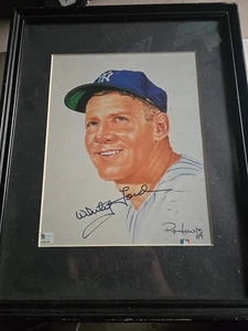 Whitey Ford Hand Signed 8x10 Ron Lewis Limited Print New York Yankees Coa - Picture 1 of 6