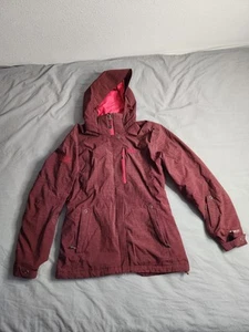 Outdoor Pertex Shield Recco Goose Down Jacket Mens Sz Medium Red Full Zip Hooded - Picture 1 of 13