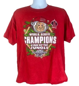 Vintage Anaheim Angels World Series 2002 Monkey King Jungle T Shirt Men’s Sz. XL - Picture 1 of 18