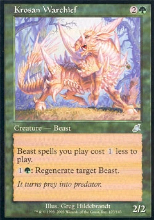 Krosan Warchief -Foil Medium Play MTG Scourge - Image 1 of 1