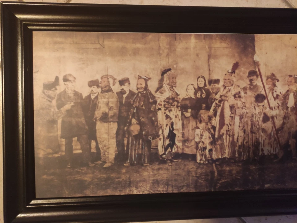 Fasnet Fasnacht Rottweil Narrentafel Darstellung 1870/1871 Viererbund - Bild 1 von 2