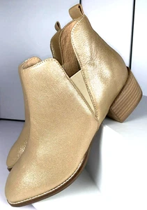 Seychelles On Stage Damen-Lederstiefelette goldfarben schimmernd Stiefel, 10 - 149 $ NEU! - Bild 1 von 11