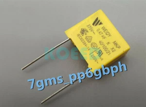1 PCS NEUF Condensateur de sécurité X2 275V 0.47uF - Photo 1/2