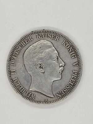 1900 A German States Prussia 5 Mark Silver Coin - Image 1 of 2