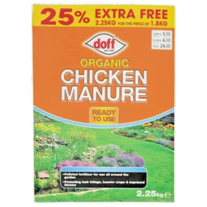 Plants Seeds Garden - Doff Organic Chicken Manure 50 Gram - Picture 1 of 1