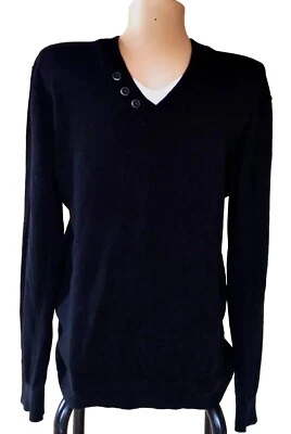 C&A   Herren  pullover & strick  G.L  100% Cotton  Schwarz - Bild 1 von 4