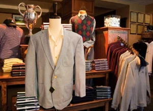 BOBBY JONES 100% Italian Cashmere Sport Coat Light Blue Herringbone XL NWT - Picture 1 of 19