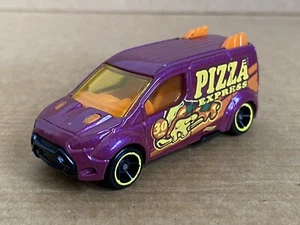 Hot Wheels Ford Transit Connect, City Works, Die Cast, 1:64 Scale, Purple, 2017. - Picture 1 of 8