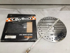 Revtech Polished Rear Brake Rotor Harley 2000-2007 11 1/2" Drilled Touring FLH - Picture 1 of 6