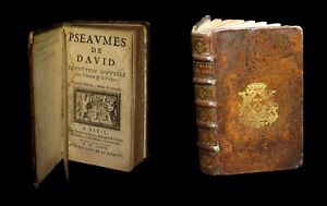 [THEOLOGIE PSAUTIER Reliure aux armes] Pseaumes [Psaumes] de David. 1679.