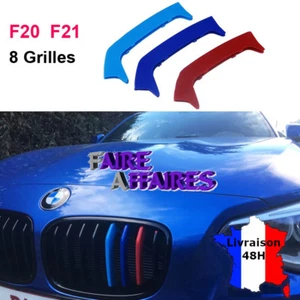 3 Clip Stripes Grille BMW M Motorsport Performance F20 F21 114D 116D 118 - Picture 1 of 3