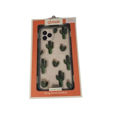 Capa protetora transparente Sonix Apple iPhone cacto capa dura 11 Pro, Xs, X antimicrobiana - Imagem 1 de 4